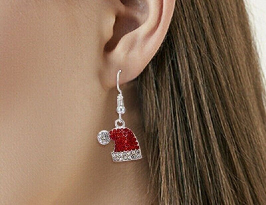 Christmas Santa Hat Earrings