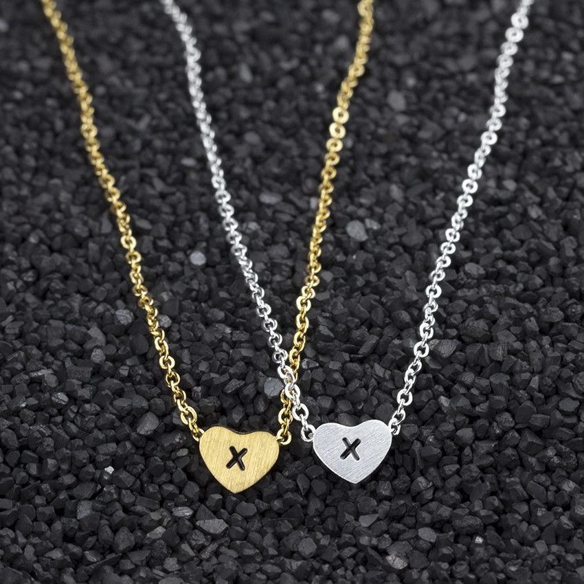 1PCS Initial Letter K Z Chokers Necklaces