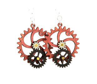 Kinetic Gear Earrings